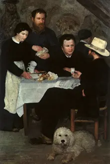 Conversing: At Mother Anthony's, by Renoir