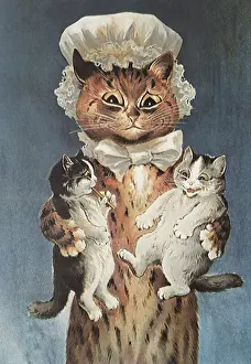 Mother Cat and Kittens