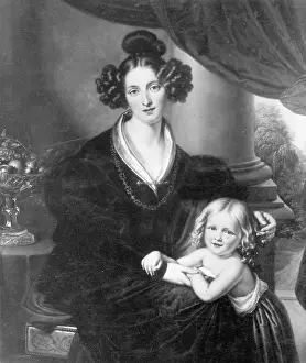 Fischer: Mother and child, around 1830
