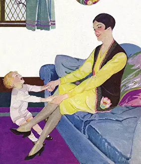 Settee: Mother and child, 1928