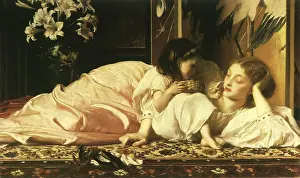 Bent: Mother and Child (Cherries), by Leighton