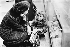 Selfridges: Mother and child in Selfridges, London