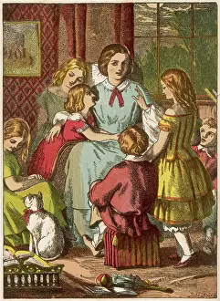 Adoring: MOTHER & CHILDREN, 1867