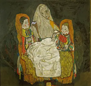 Schiele: Mother with two children
