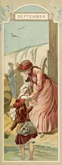 Delighted: Mother, Children Beach