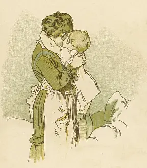 Cuddles: MOTHER CUDDLES TODDLER