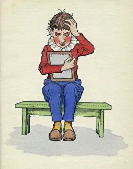 Scratching: Mother Goose illustration