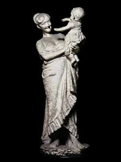 Conserved: The Mother, sculpture in chalk