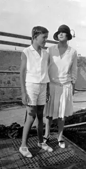Capri: Mother and son in Capri