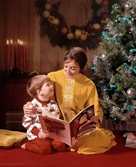 Evergreens: Mother & Son Reading By Christmas