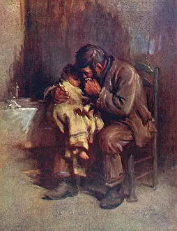 Comforted: Motherless by Luke Fildes