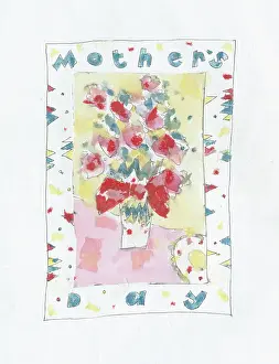 Mothers Day Roses with patterned border