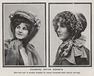 Milliners: Motor Bonnets 1909