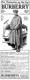Safeguard: The Motor Burberry advertisement, 1919