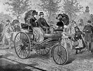 Leipziger: Motor car from Carl Benz, 1888