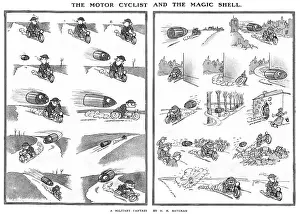 Chases: The Motor Cyclist and the Magnetic Shell