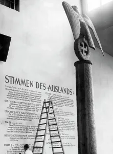 Strasse: Motor show at the Kaiserdamm in Berlin, 1935