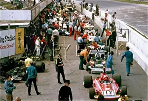 Lauda: Motor racing Brands Hatch, England