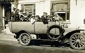 Squat: Motor trip in a slightly charabanc, Bournemouth, Dorset