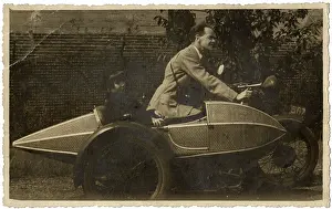 Bikes: Motorbike and rocket-style sidecar