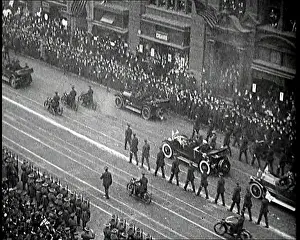 Motorcade: The Motorcade Travelling Down A Road in a Royal