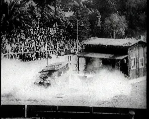 Smashing: A Motorcar Smashing To Pieces on the Ground