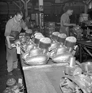 Rublic: Motorcycle - JAWA - engine - assembly line