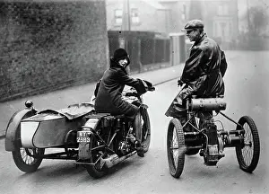 Rand: A motorcycle of the rand Ariel from