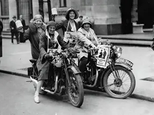 Debenham: The two motorcyclists Marjorie Cottle