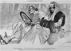 Etampes: MOTORING COUPLE 1906