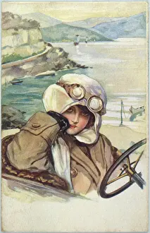 C1920: MOTORING WOMAN C1920