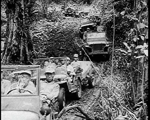 Motorised: Motorised Troops Driving Through the Jungle
