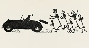 Chased: How To Be A Motorist - W Heath Robinson