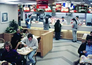Whopper: Motorway service station, Burger King