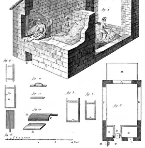 Moulding: Moulding Tiles - 18th century