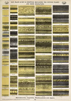 Geometrical: Mouldings for picture frames and room decorations, Plate 172