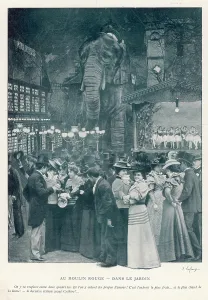 Nightclubs: Moulin Rouge garden, Paris