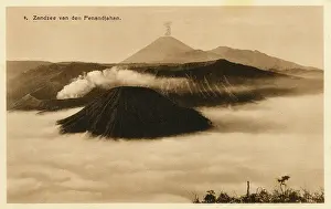 Javanese: Mount Bromo, Tengger massif, Sand Sea, East Java, Indonesia