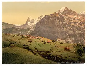 Eiger: Mount Eiger, Monch and Jungfrau, Murren, Bernese Oberland, S