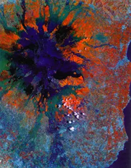 Volcanology: Mount Etna, Satellite Image