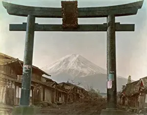Torii: Mount Fuji and Torii, Japan