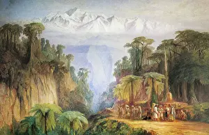 Himalayan: Mount Kanchenjunga from Darjeeling, by Edward Lear