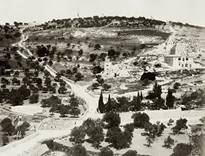 Adjacent: Mount of Olives, Jerusalem, modern Israel