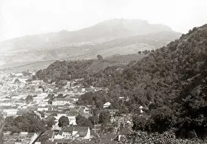 Pelee: Mount Pelee and St Pierre, Martinique, West Indies, circa 19
