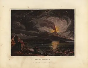Smellie: Mount Vesuvius erupting 19th century