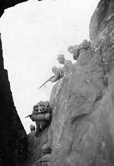 Dolomites: Mountain guides in the Dolomite Alps, 1915
