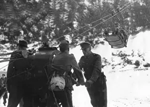 Mittenwald: Mountain infantry during an ecxercise, 1939