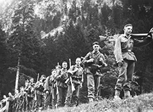 Oberammergau: Mountain infantry during an ecxercise