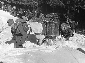 Mittenwald: Mountain infantry during a march