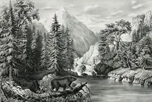 C1867: The mountain pass, Sierra Nevada